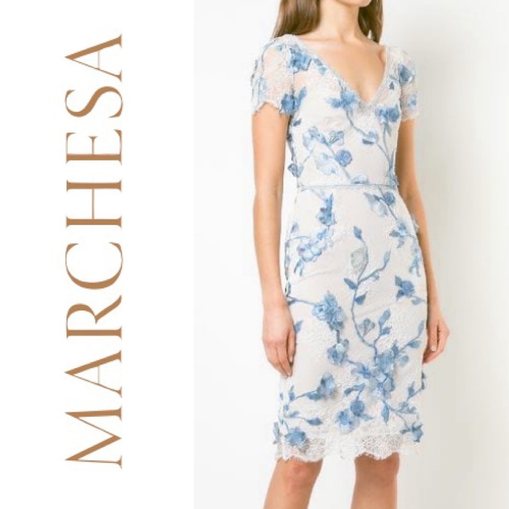 Marchesa Notte Lace Dress - Size 6